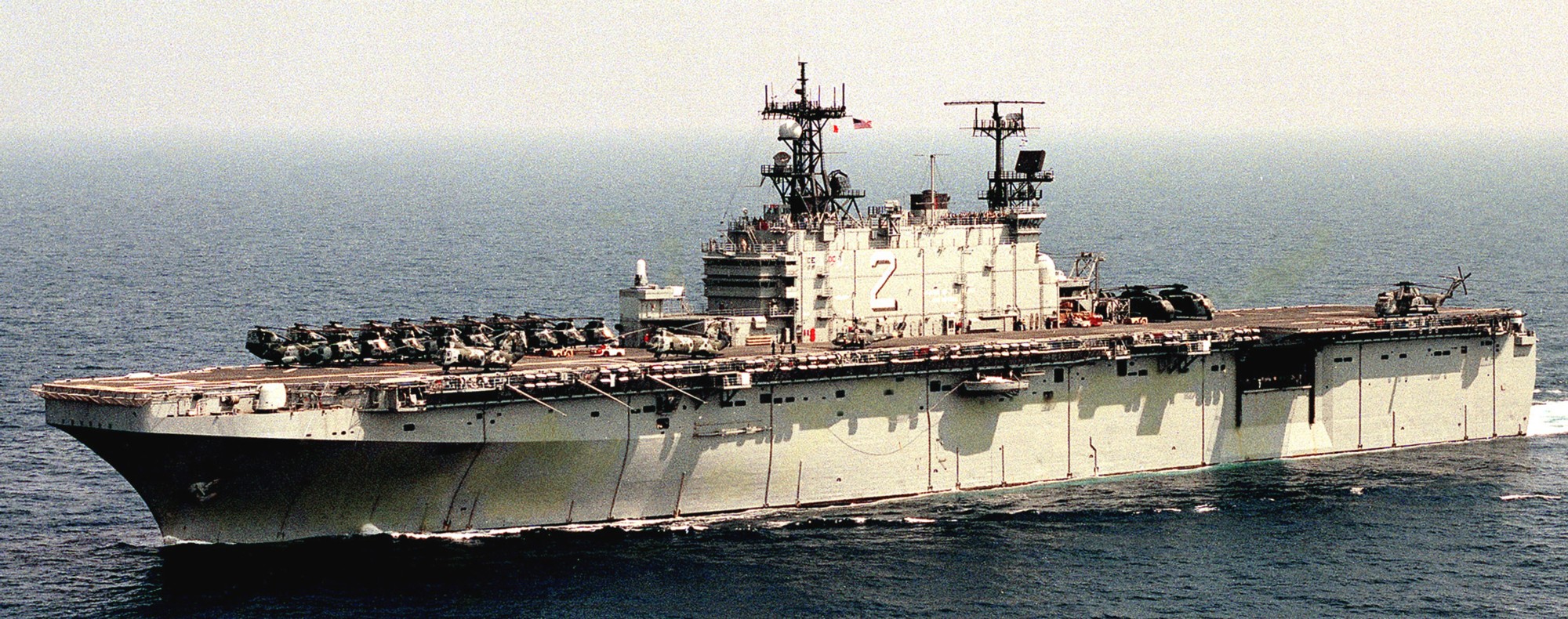 card2 USS Saipan LHA-2 postcard US Navy Amphibious Assault Ship 
