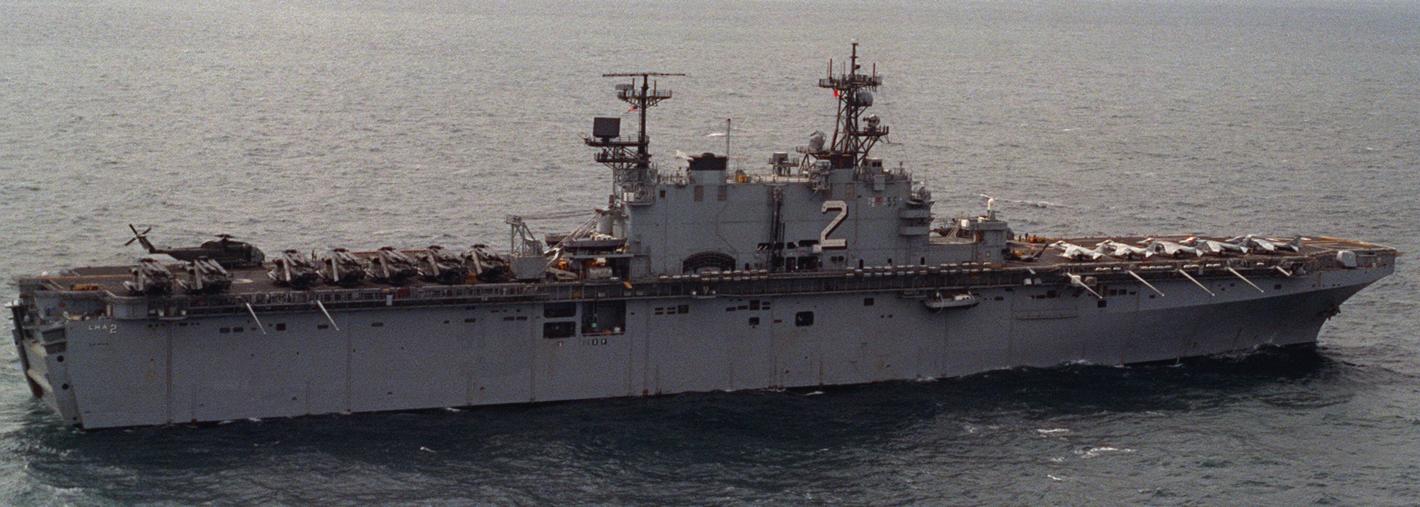 lha-2 uss saipan tarawa class amphibious assault ship us navy 22nd meu hmm-261 rein usmc 93
