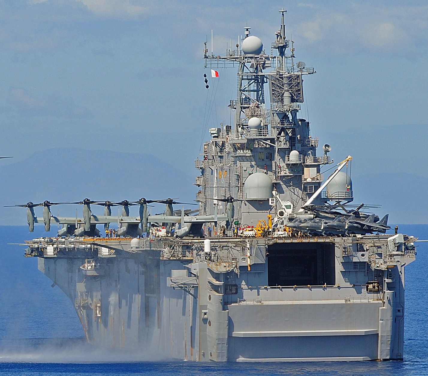 lha-4 uss nassau tarawa class amphibious assault ship us navy 50 operation unified response haiti