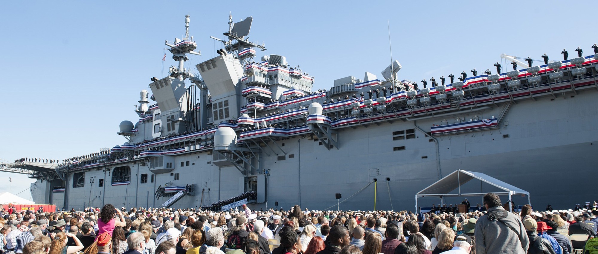 lha-6 uss america amphibious assault ship us navy 73 commissioning ceremony san francisco 2014