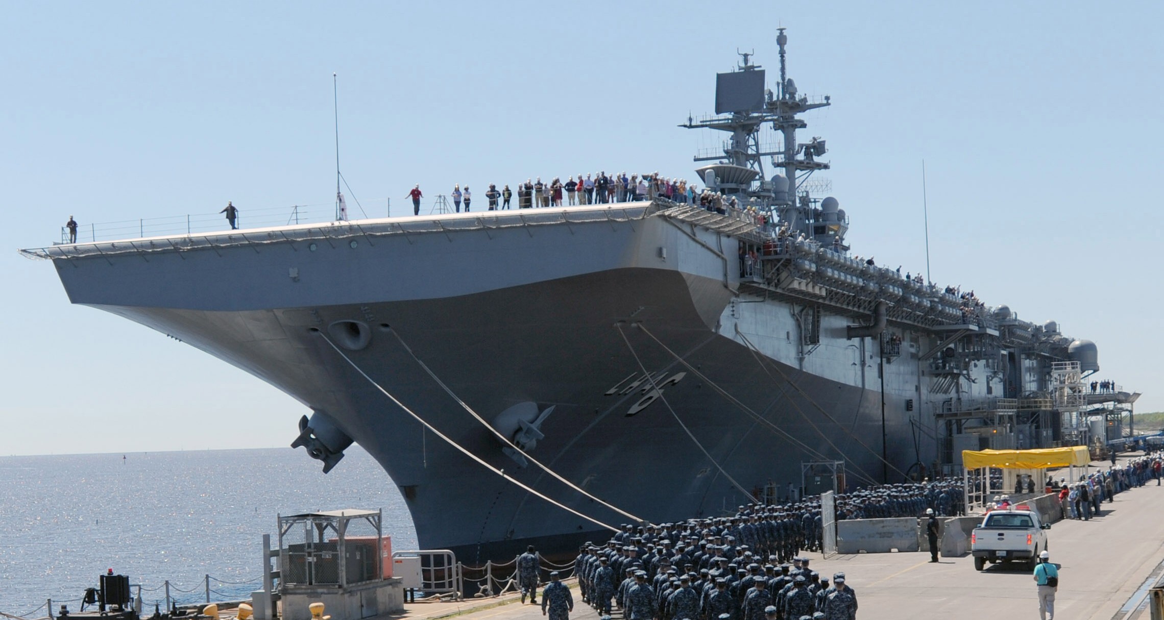 lha-6 uss america amphibious assault ship us navy 84 custody transfer ceremony huntington ingalls shipbuilding hii pascagoula