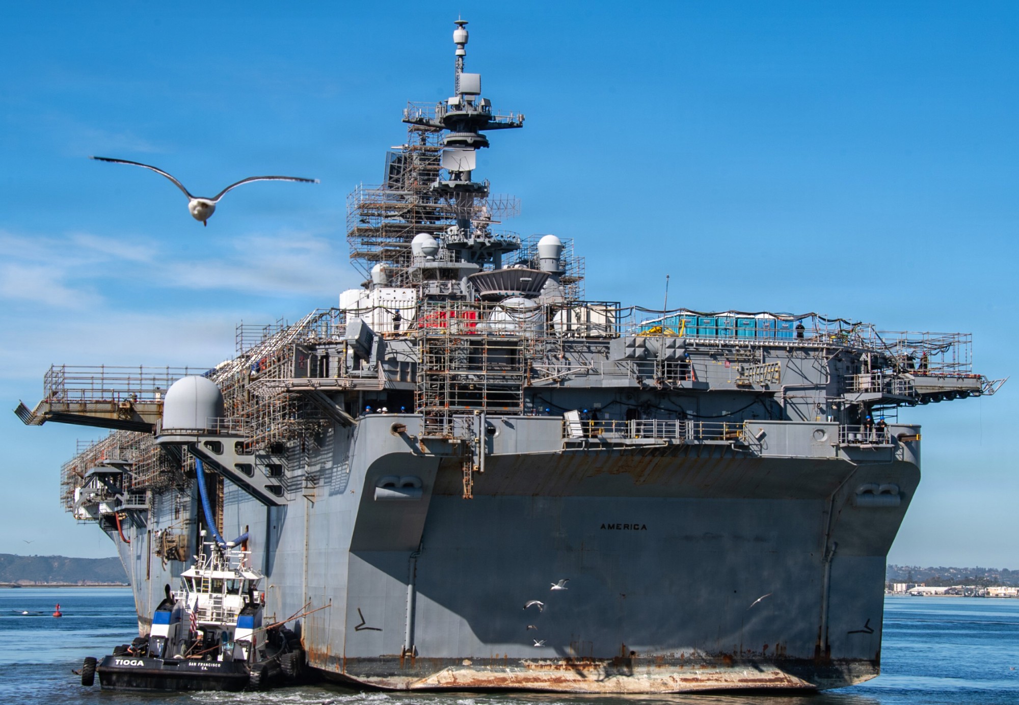 uss america lha-6 amphibious assault ship landing nassco san diego dsra 230