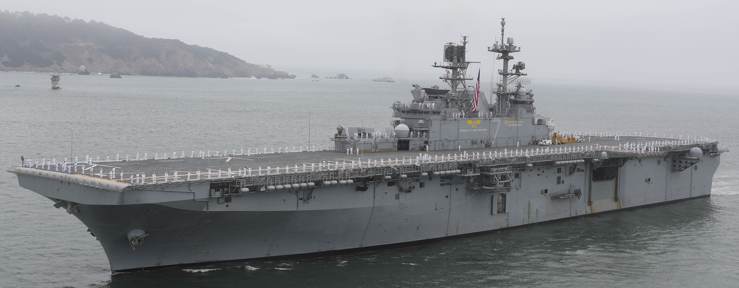 lha-7 uss tripoli america class amphibious assault ship us navy 28 san francisco fleet week