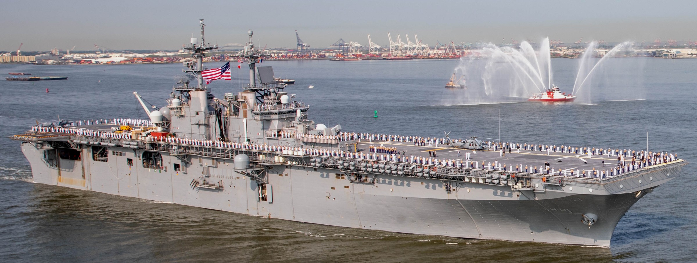 lhd-1 uss wasp amphibious assault ship landing dock helicopter us navy fleet week new york 209