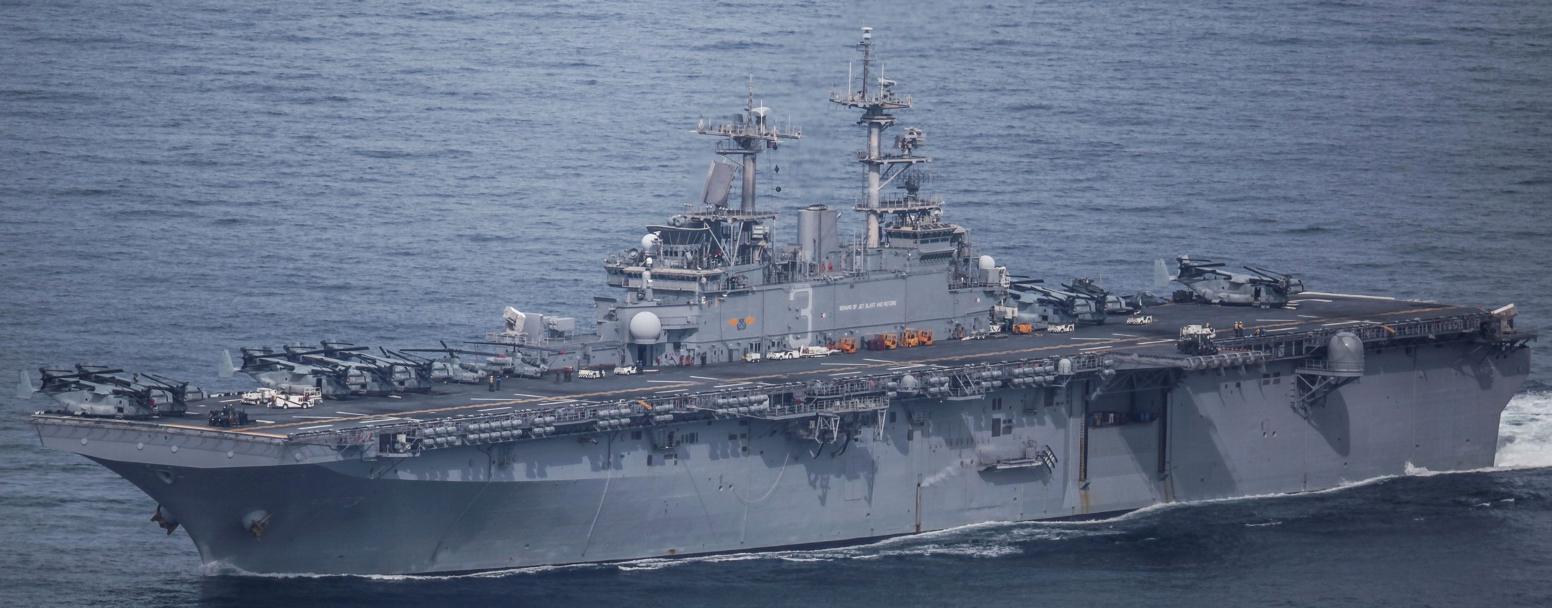 lhd-3 uss kearsarge wasp class amphibious assault ship us navy marines vmm-266 comptuex atlantic ocean 93