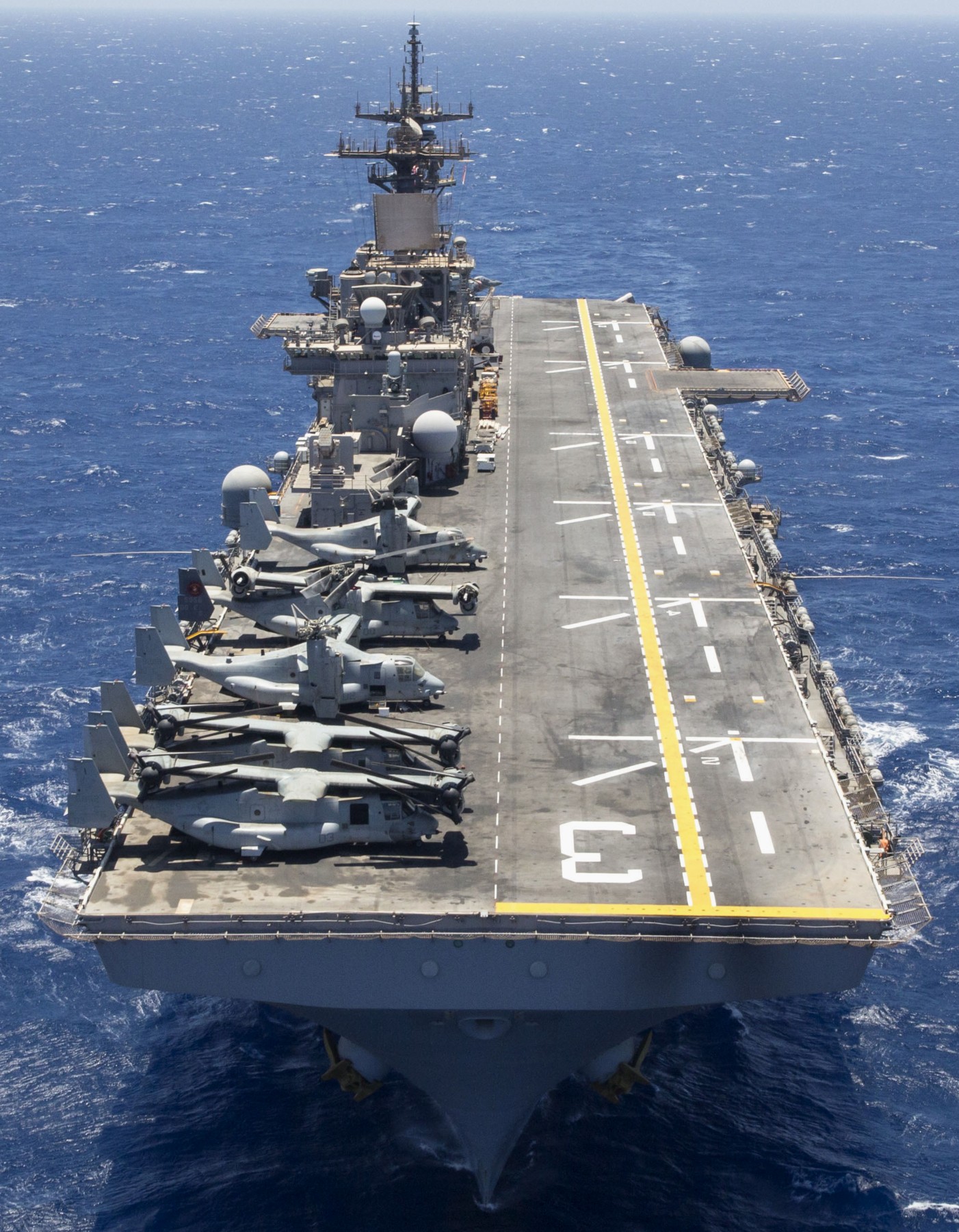 lhd-3 uss kearsarge wasp class amphibious assault ship us navy marines vmm-266 flight deck 123