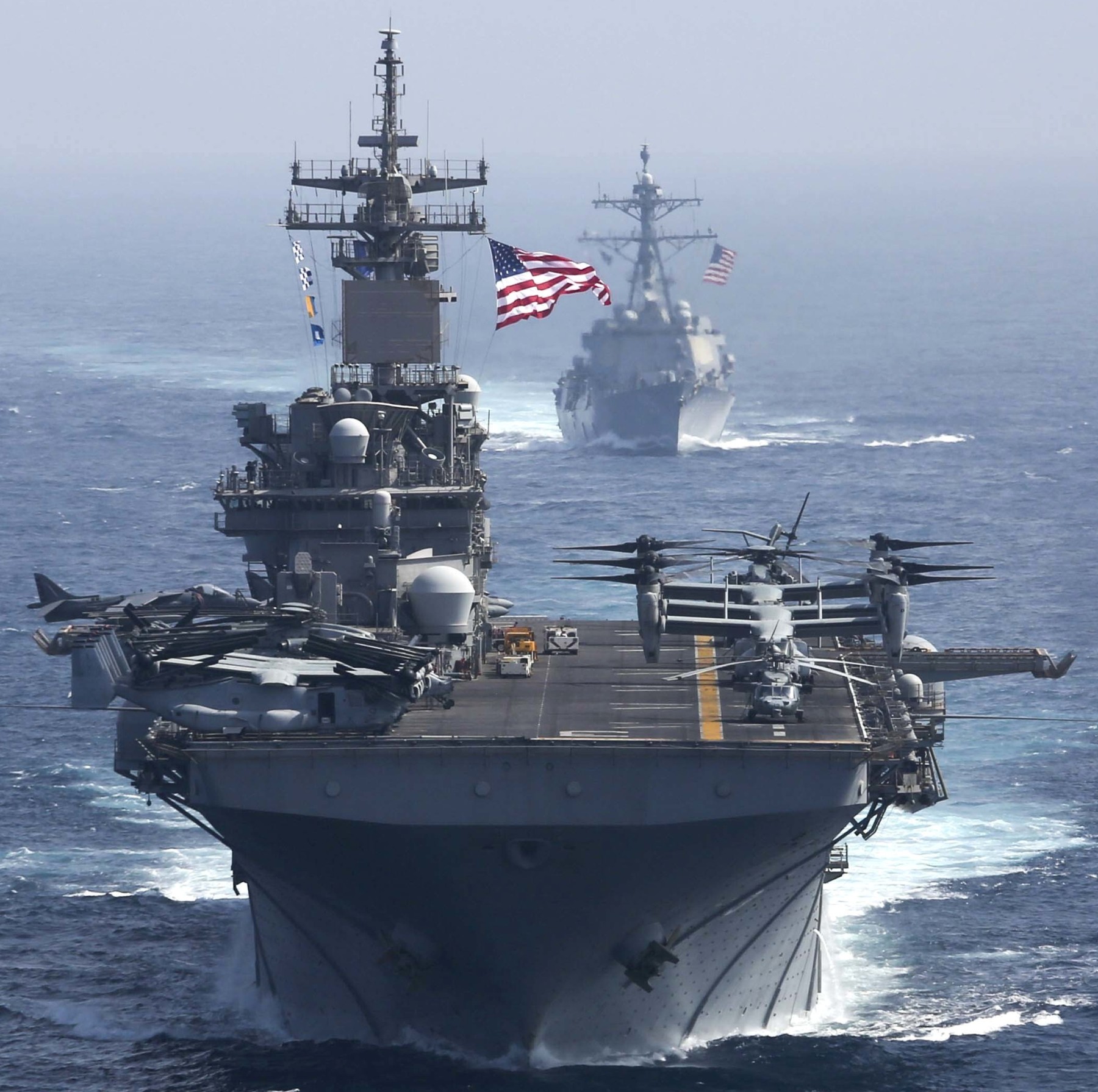 lhd-3 uss kearsarge wasp class amphibious assault ship us navy marines vmm-264 arabian sea 207