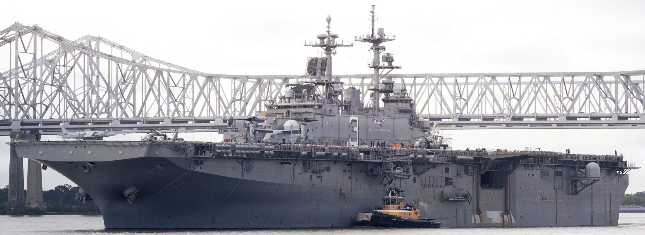 uss kearsarge lhd-3 amphibious assault ship departing new orleans louisiana fleet week 2026 264