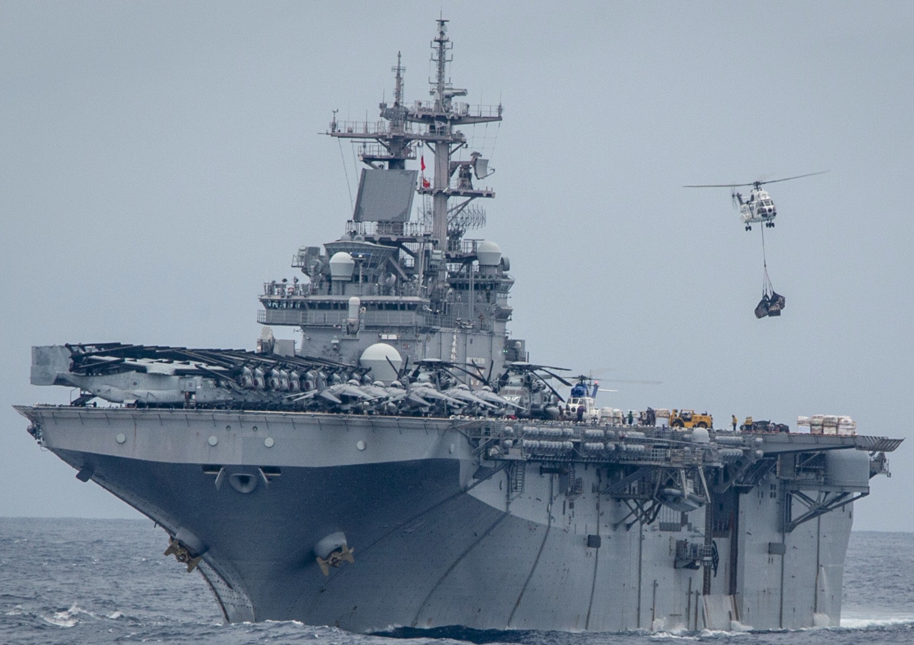 lhd-4 uss boxer wasp class amphibious assault ship landing helicopter dock us navy vmm-163 marines andaman sea 144