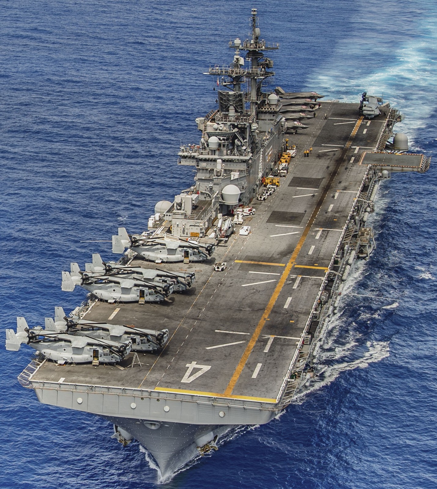 lhd-4 uss boxer wasp class amphibious assault ship landing helicopter dock vmm-165 strait luzon 2024 178