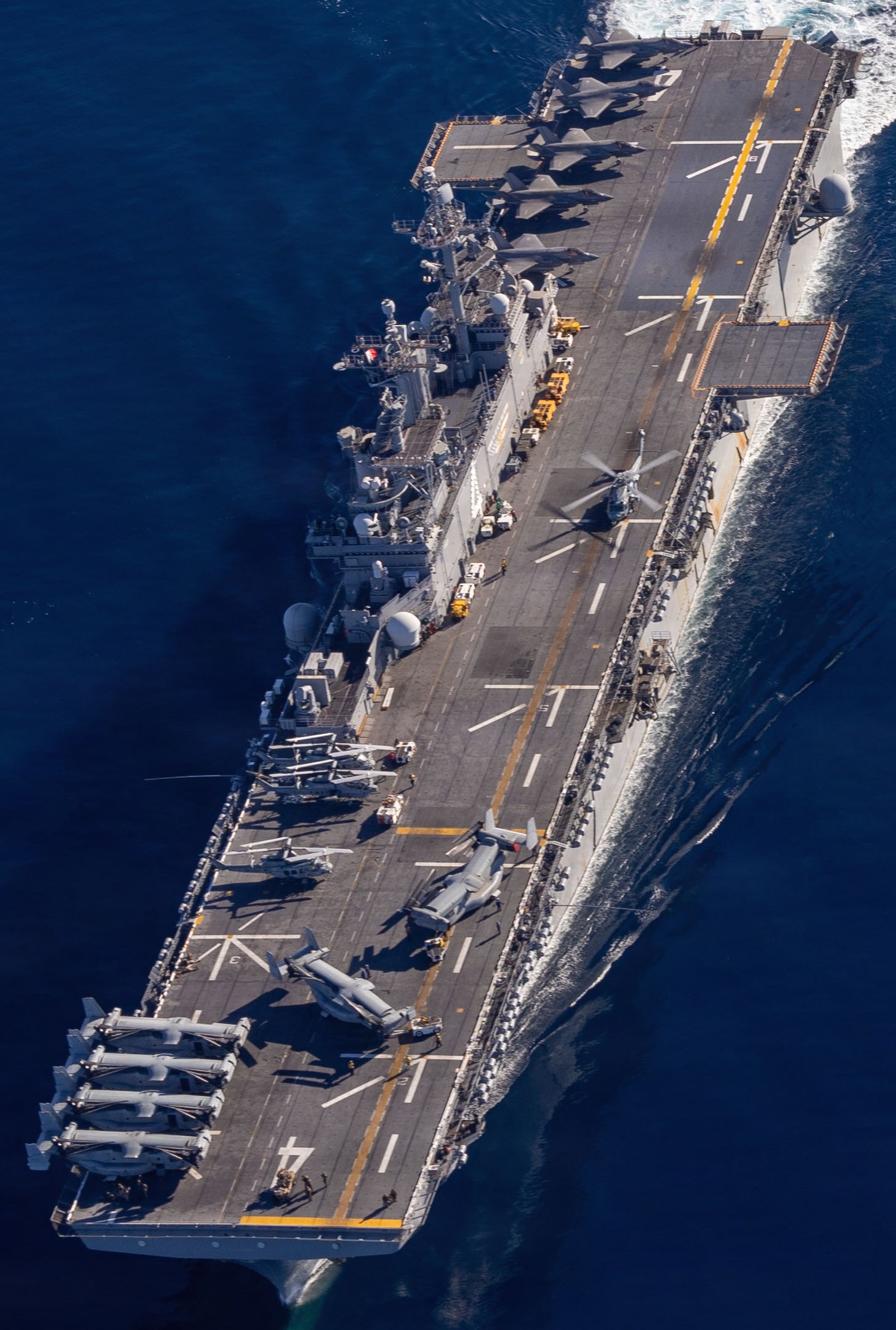 lhd-4 uss boxer wasp class amphibious assault ship landing helicopter dock vmm-163 february 2026 189