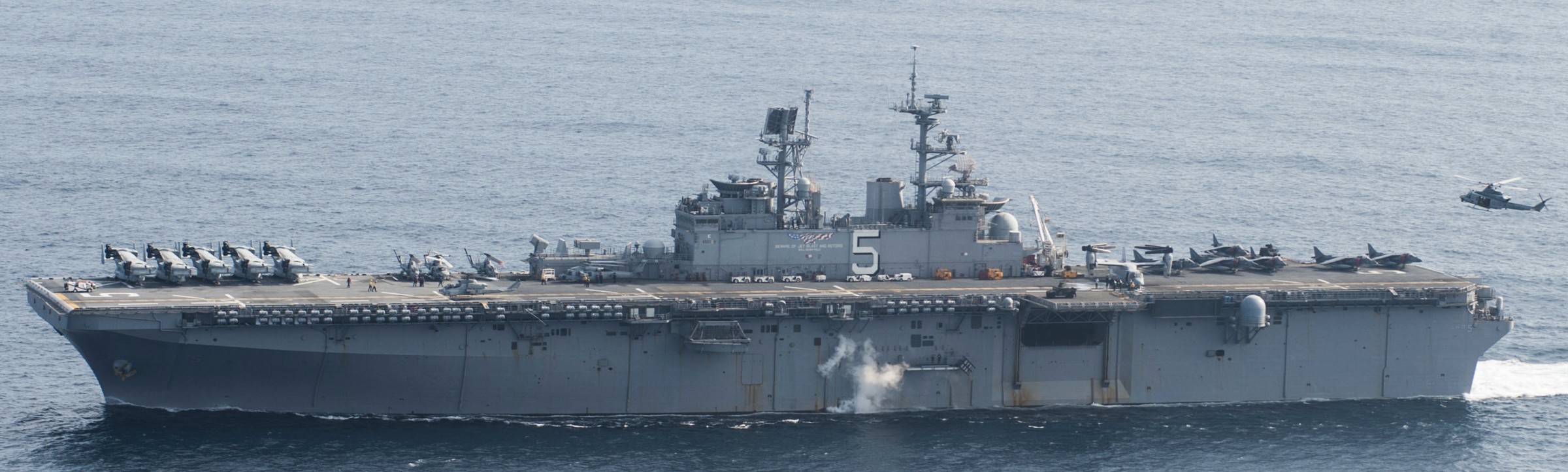 lhd-5 uss bataan wasp class amphibious assault ship dock landing helicopter us navy vmm-365 marines arg meuex 117