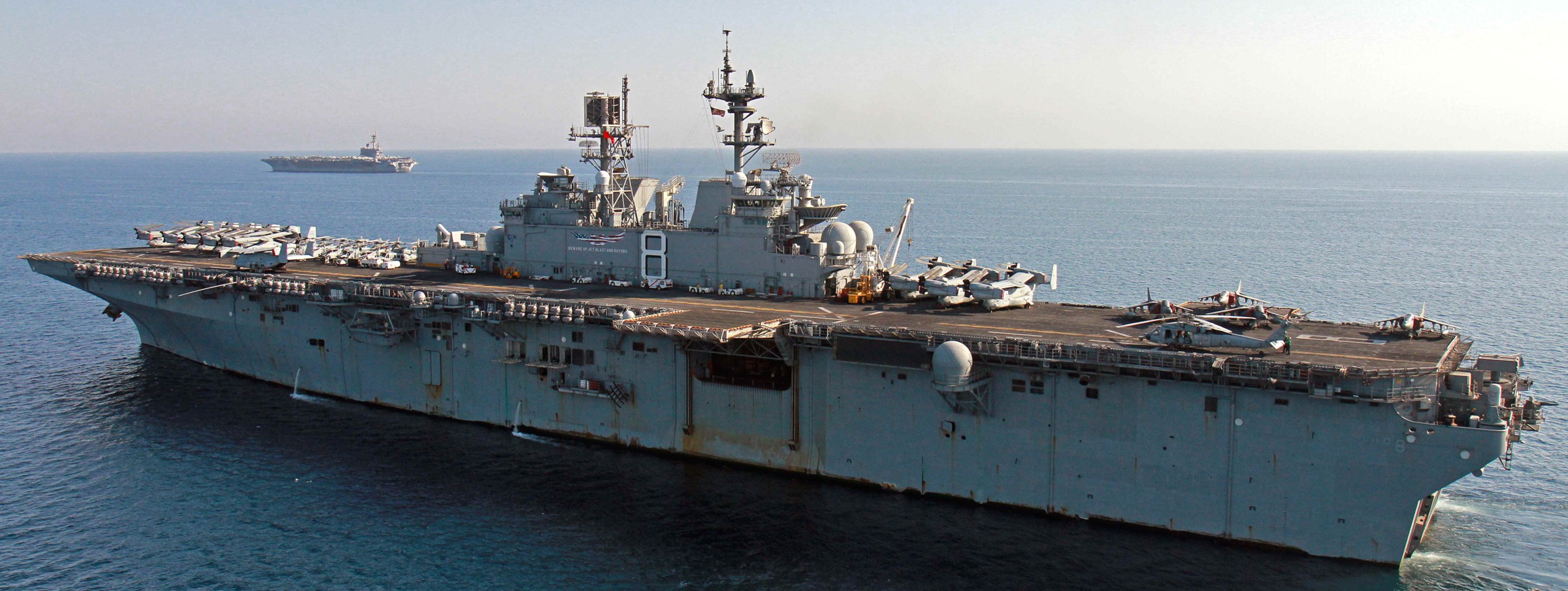 lhd-8 uss makin island amphibious assault ship landing helicopter dock us navy vmm-163 marines persian gulf 73