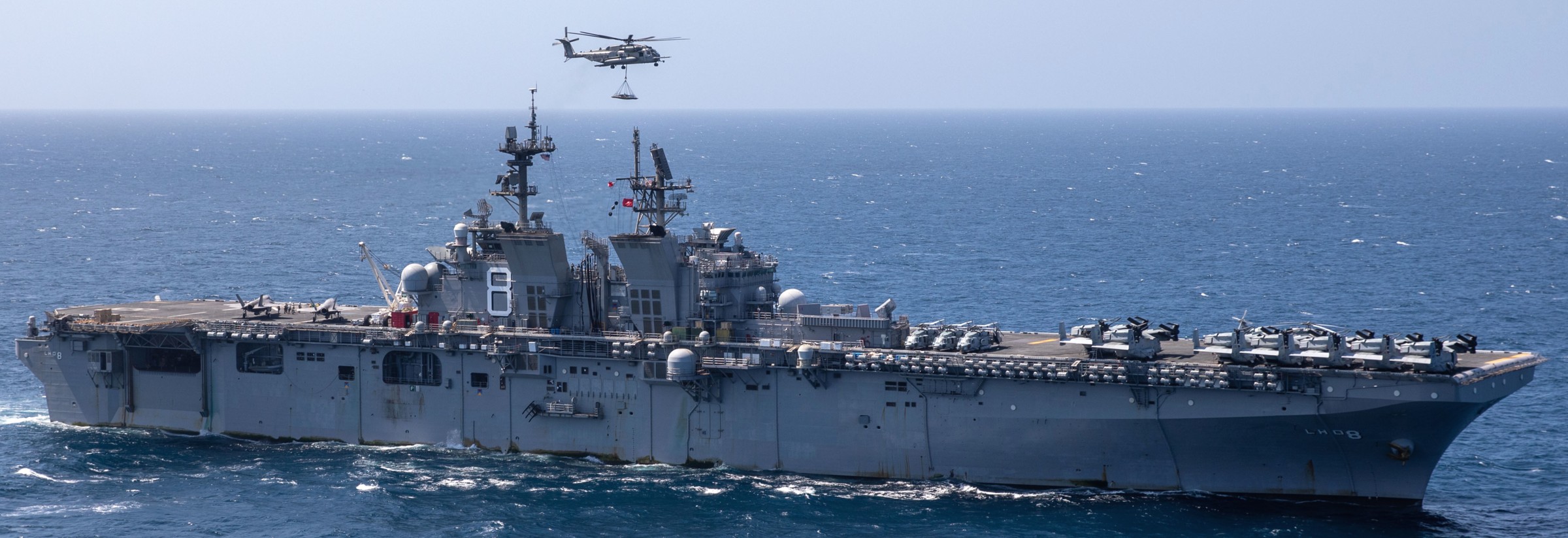lhd-8 uss makin island amphibious assault ship landing helicopter dock us navy vmm-164 marines 138