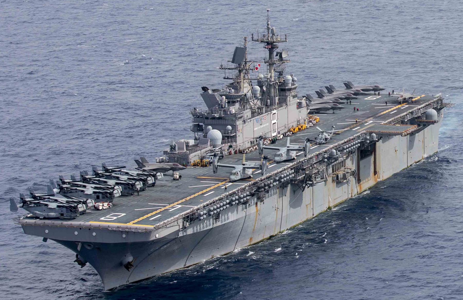 lhd-8 uss makin island amphibious assault ship landing helicopter dock us navy vmm-362 marines 176