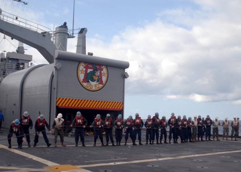 LPD-10 USS Juneau Pacific Ocean replenishment