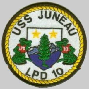 LPD-10 USS Juneau patch crest insignia
