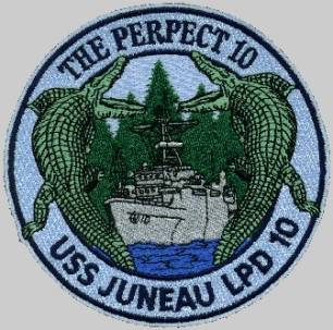 LPD-10 USS Juneau patch crest insignia badge