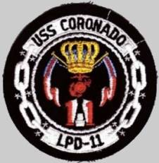 LPD-11 USS Coronado patch crest insignia