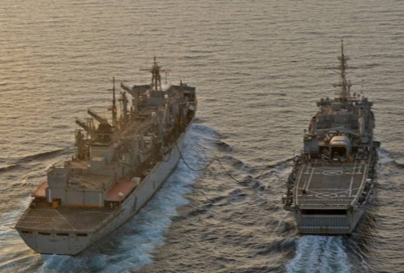 LPD-12 USS Shreveport replenishment arabian gulf 2004