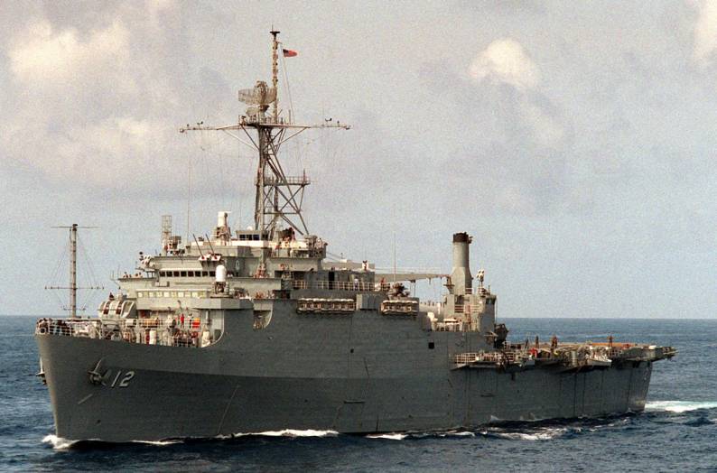 LPD-12 USS Shreveport underway 1989