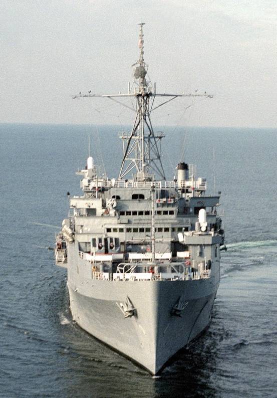 USS Shreveport LPD-12 off Virginia 1986