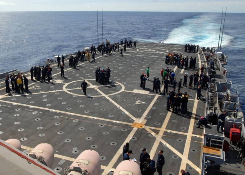 LPD-13 USS Nashville flight deck