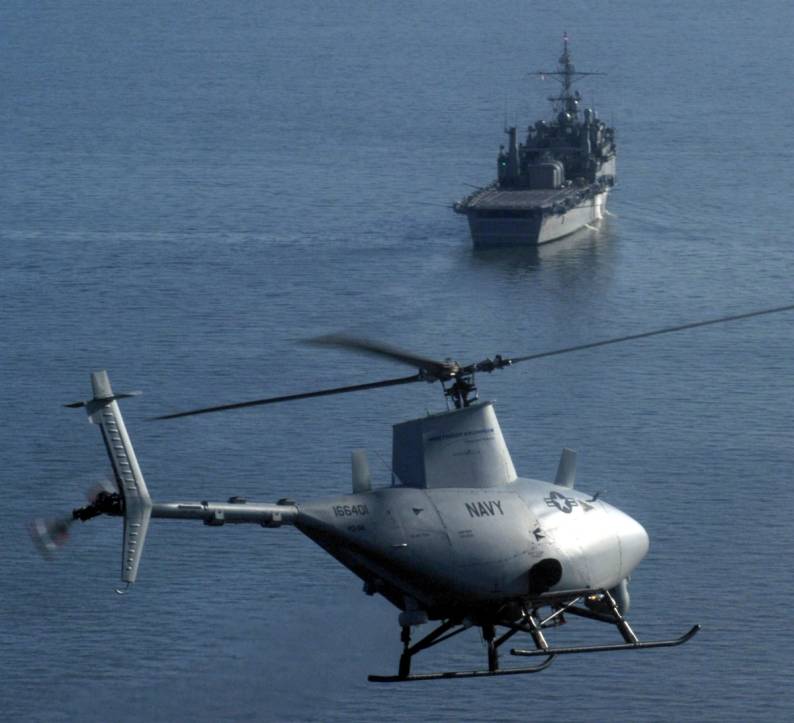 USS Nashville LPD-13 RQ-8A Fire Scout