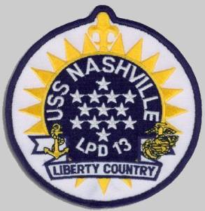 LPD-13 USS Nashville patch crest insignia