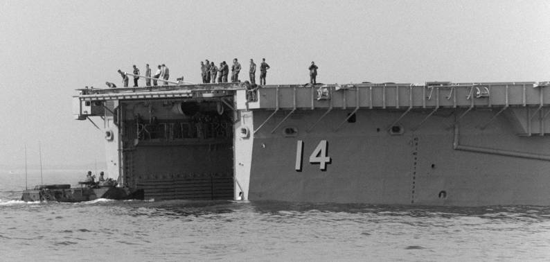 USS Trenton LPD-14 exercise SOLID SHIELD 1987 Morehead City