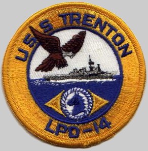 LPD-14 USS Trenton patch crest insignia badge
