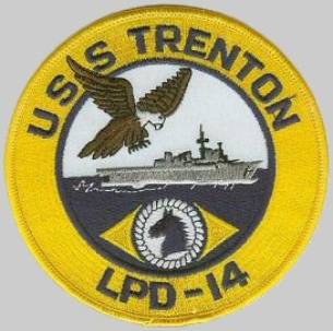 LPD-14 USS Trenton insignia crest patch