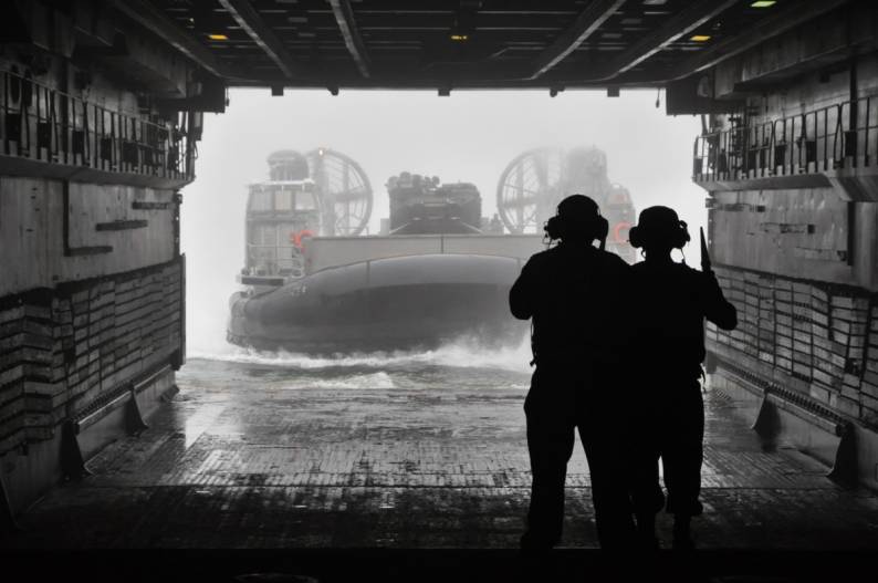 LPD-15 USS Ponce LCAC well deck