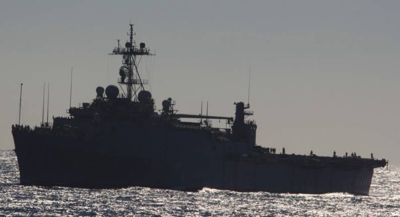 LPD-15 USS Ponce Strait of Gibraltar 2010