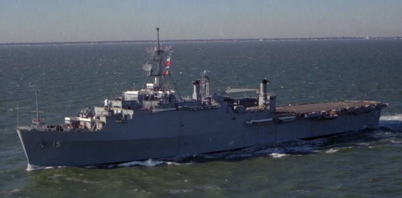 USS Ponce LPD-15 Austin class amphibious transport dock landing ship