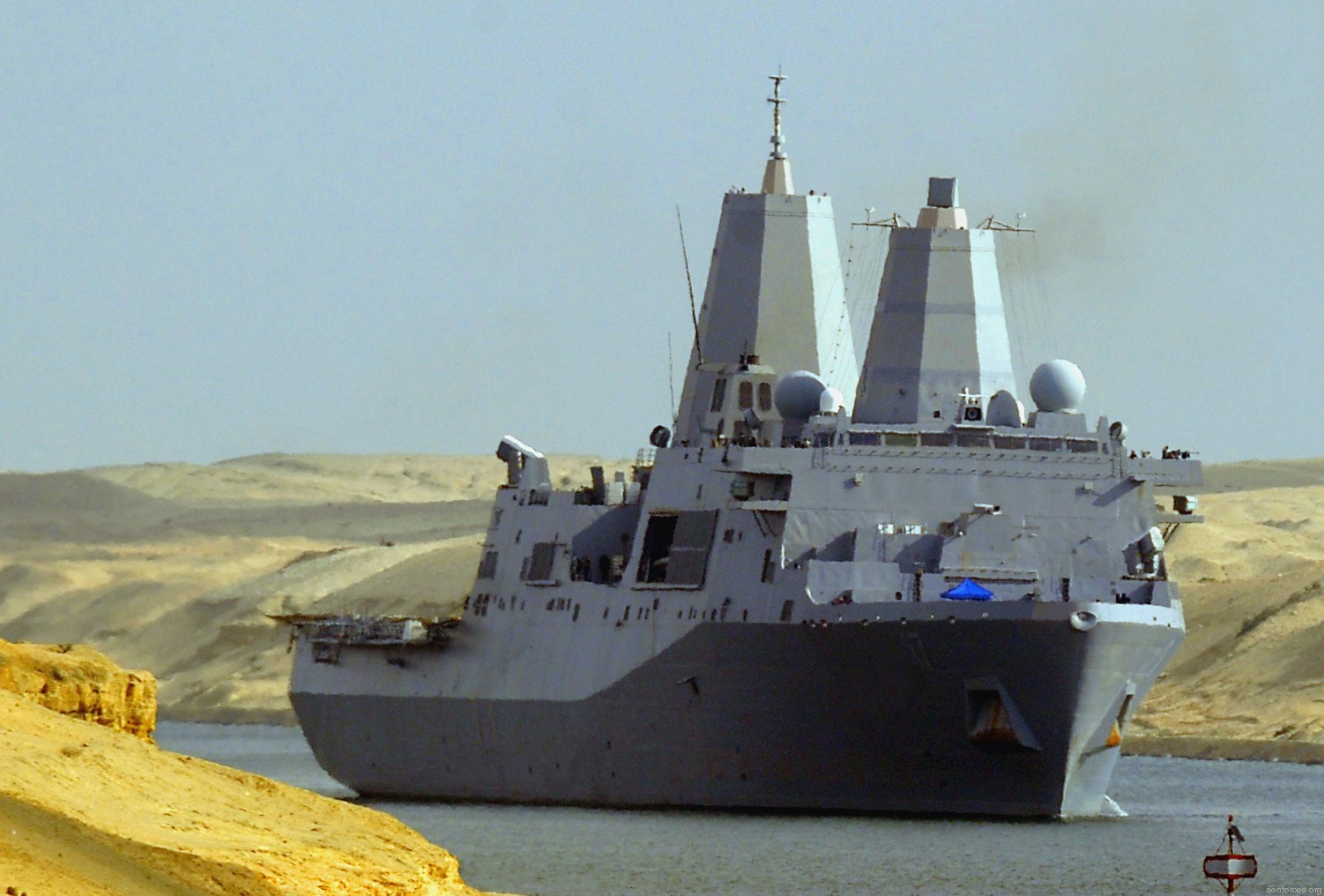 lpd-17 uss san antonio amphibious transport dock navy 45 suez canal egypt