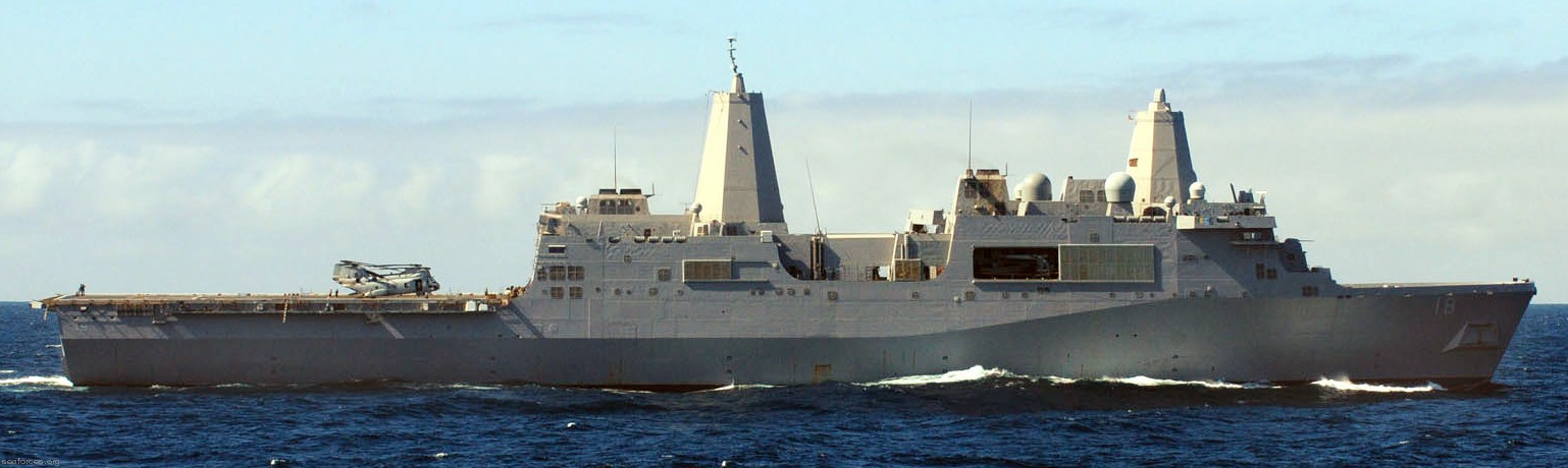 lpd-18 uss new orleans san antonio class amphibious transport dock landing ship 47