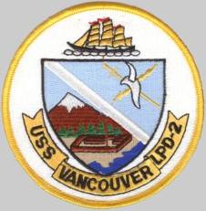 LPD-2 USS Vancouver patch crest insignia