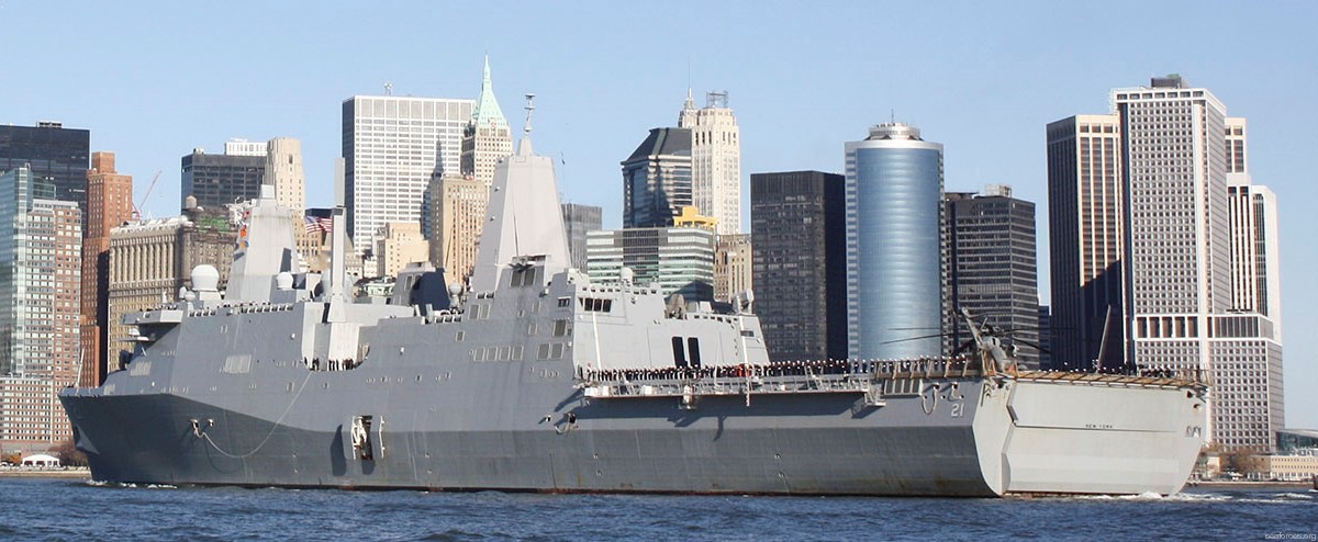 lpd-21 uss new york san antonio class amphibious transport dock ship navy 21