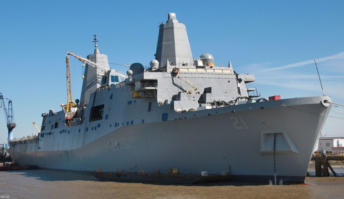 lpd-21 uss new york san antonio class amphibious transport dock ship navy 103