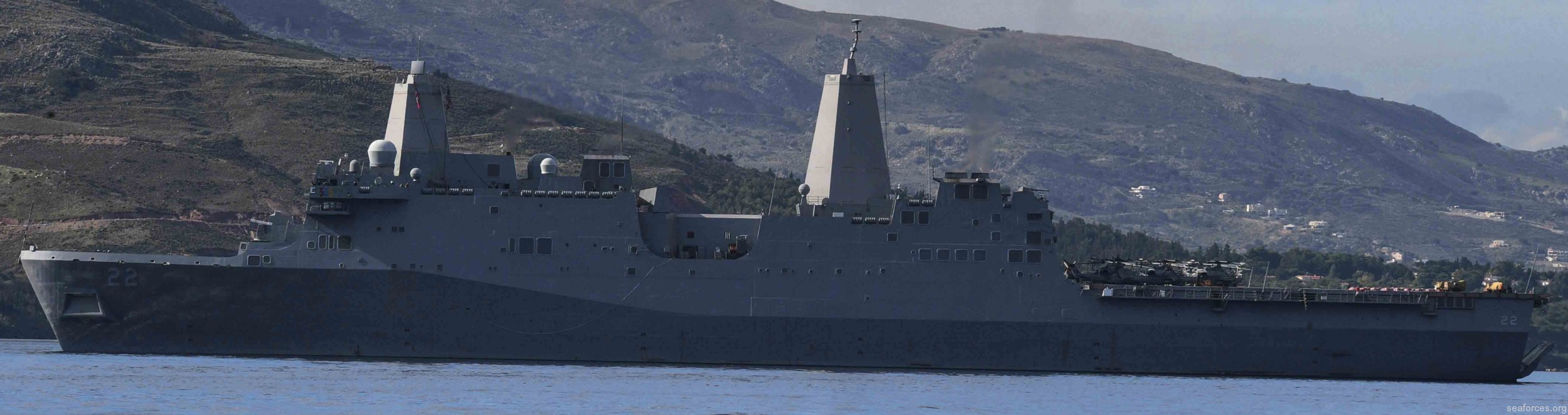 lpd-22 uss san diego san antonio class amphibious transport dock ship navy 13 souda bay crete greece