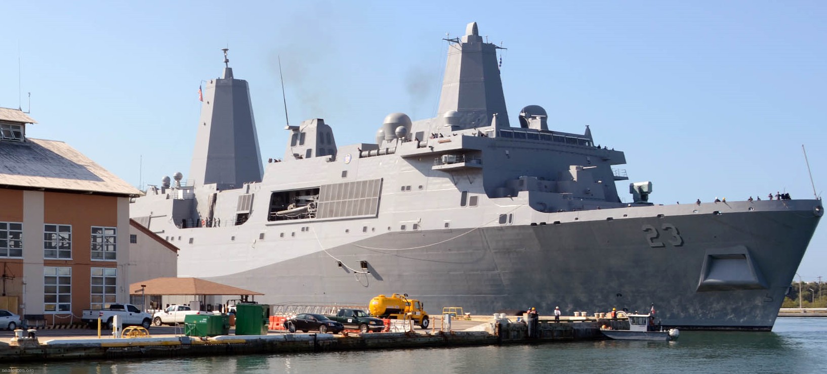 lpd-23 uss anchorage san antonio class amphibious transport dock ship navy 70 guantanamo bay cuba