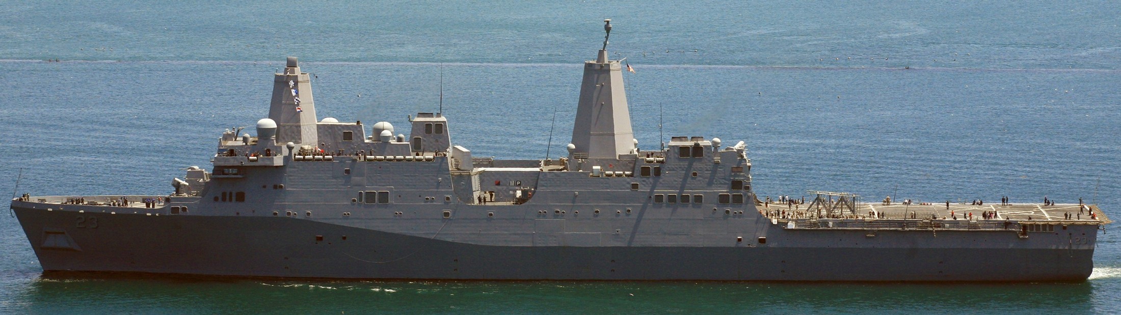 lpd-23 uss anchorage san antonio class amphibious transport dock landing ship us navy pacific ocean 84