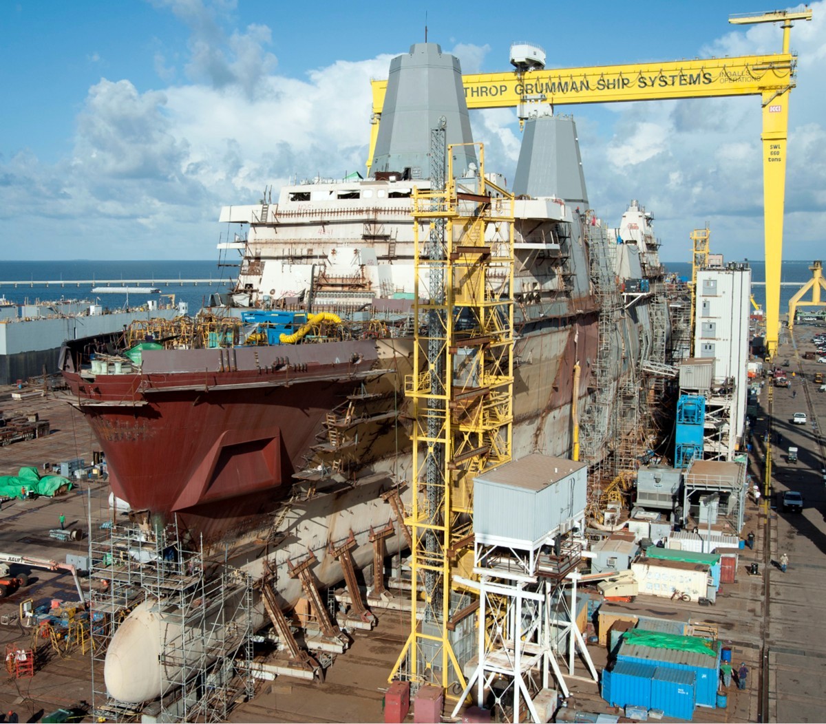 lpd-24 uss arlington san antonio class amphibious transport dock ship 61 construction hii ngss huntington ingalls pascagoula