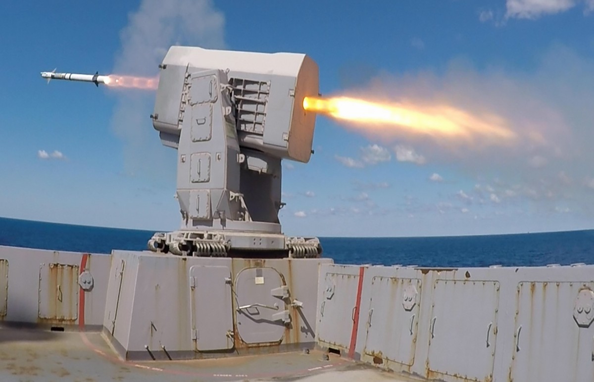 lpd-24 uss arlington amphibious transport dock landing ship us navy rim-116 rolling airframe missile ram 123