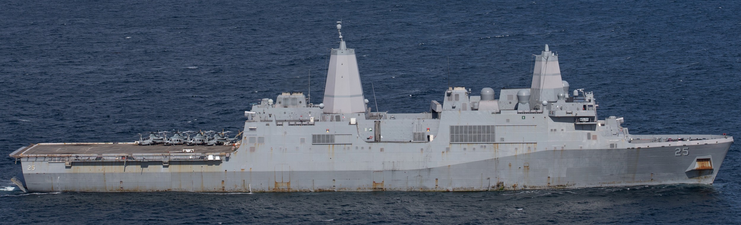 lpd-25 uss somerset san antonio class amphibious transport dock landing ship us navy exercise northern edge gulf alaska 89