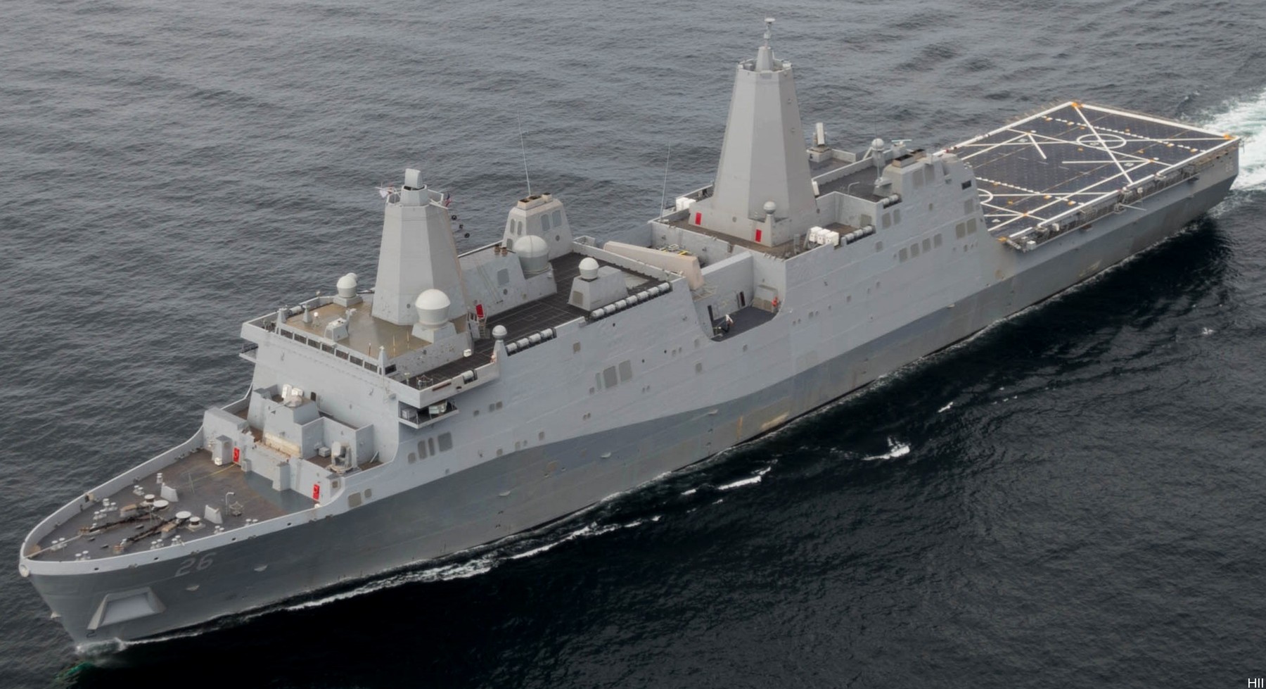 lpd-26 uss john p. murtha san antonio class amphibious transport dock ship navy huntington ingalls pascagoula san diego 17x