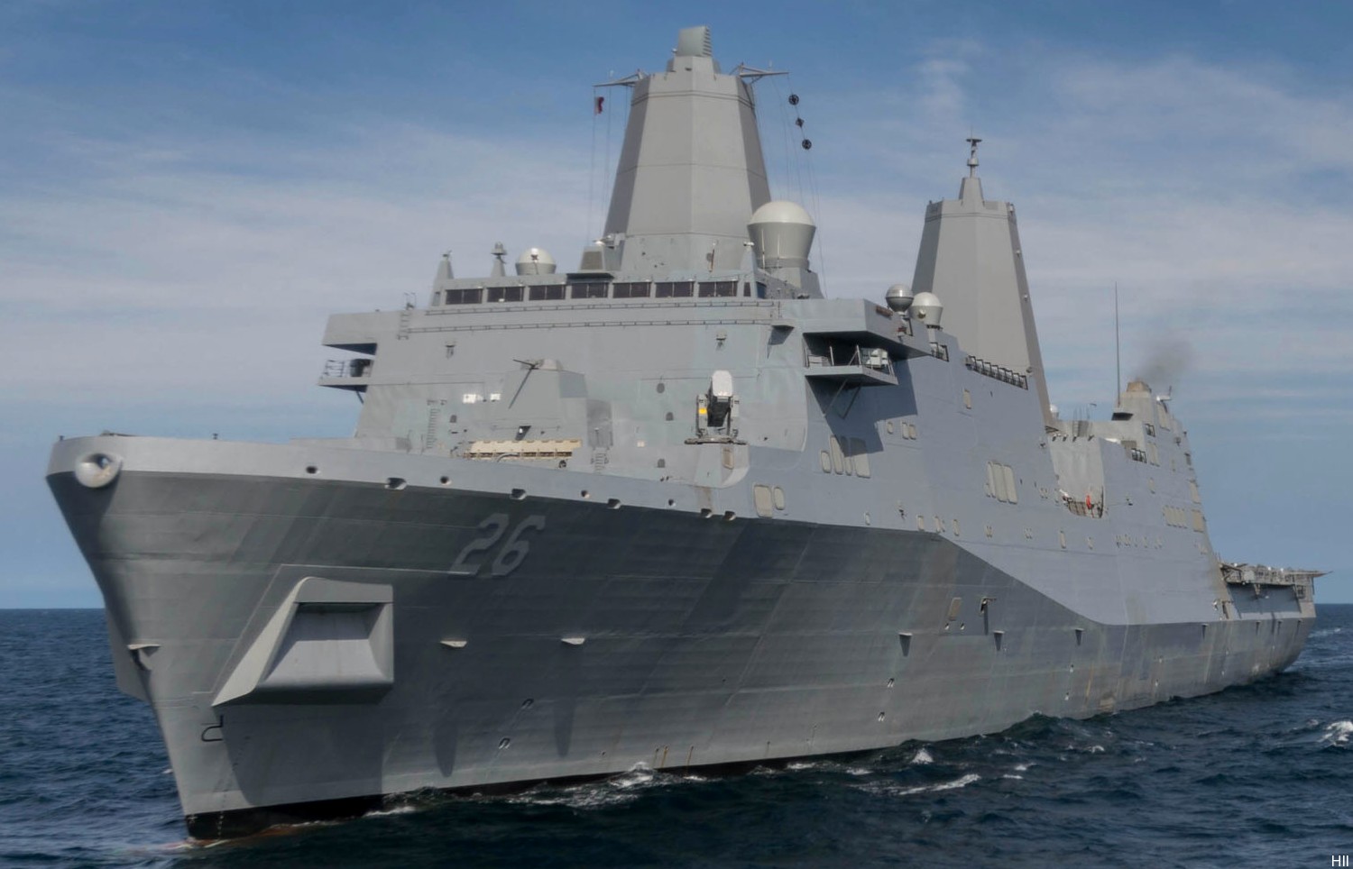 lpd-26 uss john p. murtha san antonio class amphibious transport dock ship navy 31 sea trials hii