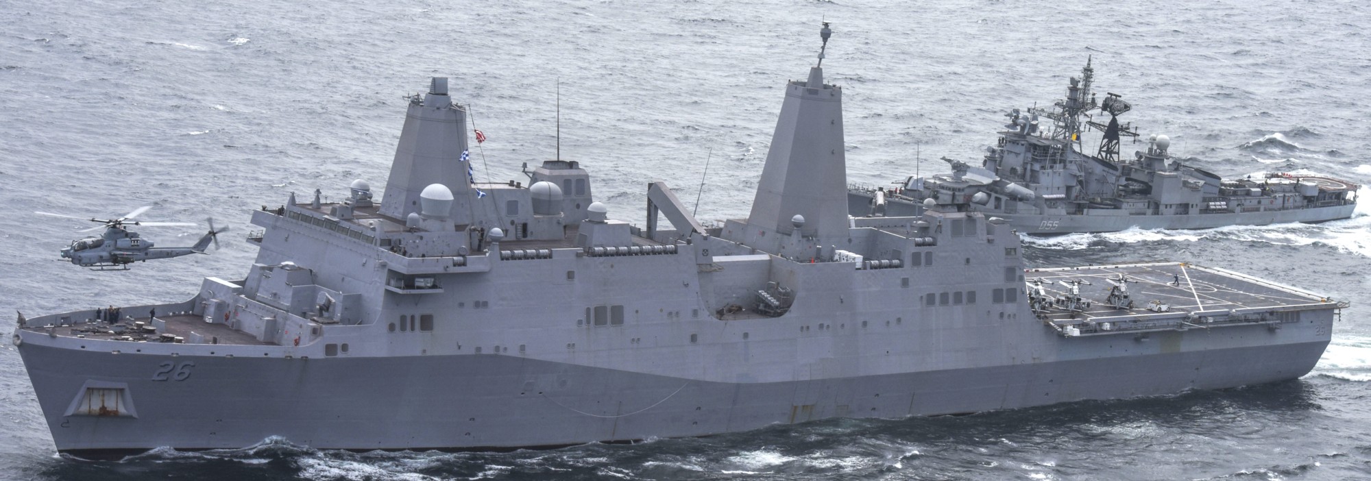 lpd-26 uss john p. murtha san antonio class amphibious transport dock landing ship us navy indian ocean 33