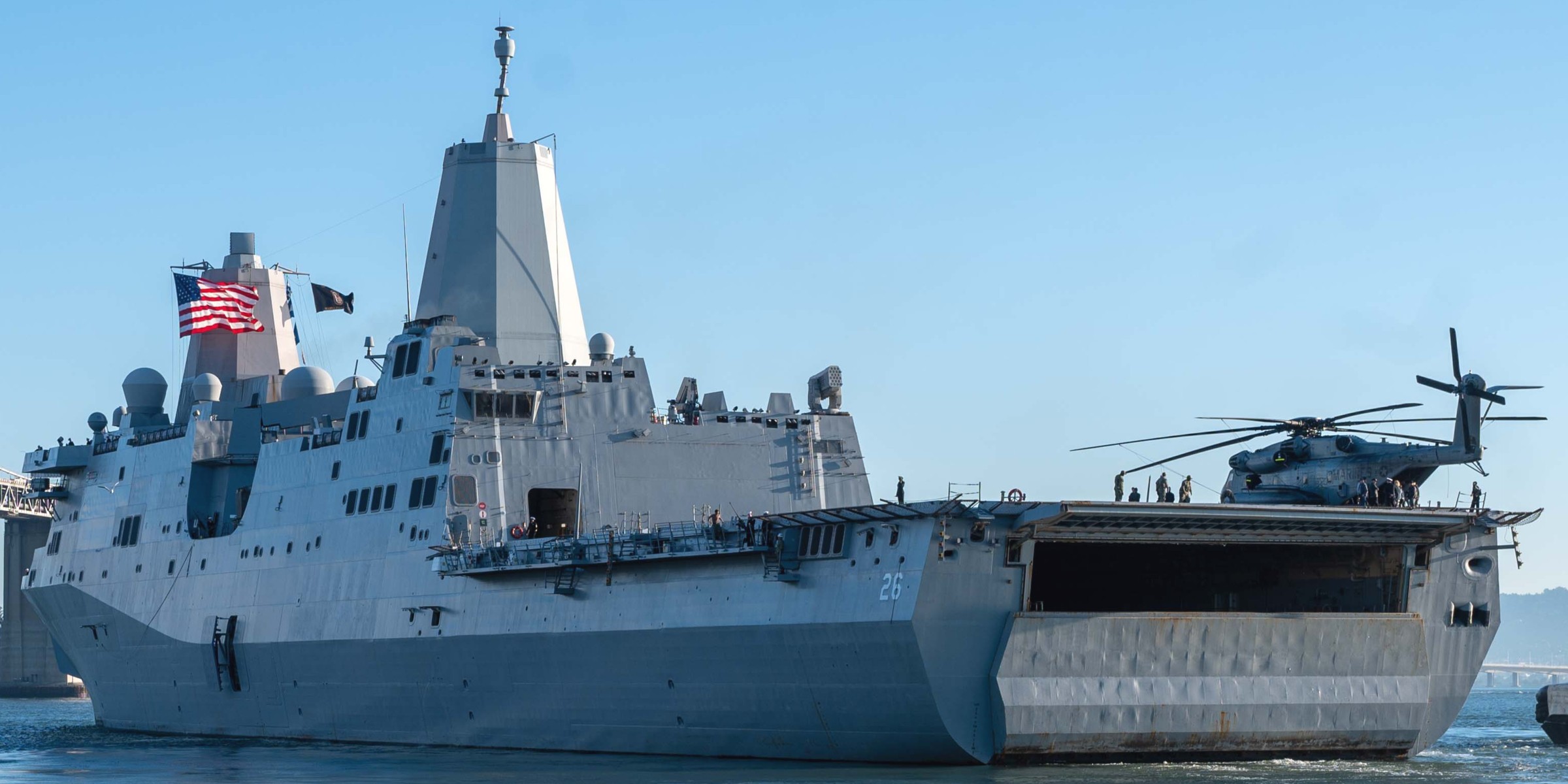 uss john p. murtha lpd-26 san antonio class amphibious transport dock landing ship san francisco fleet week 2023 61